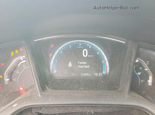 2HGFC2F53GH030441 2016 HONDA CIVIC Gray ხელსაწყოთა პანელის ხედი