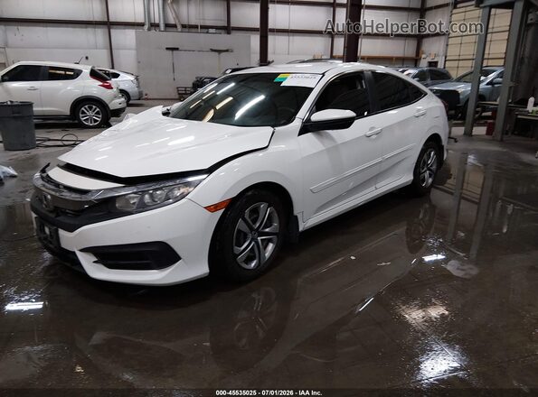 2HGFC2F53GH516165 2016 HONDA CIVIC White Vista tres cuartos delantera izquierda