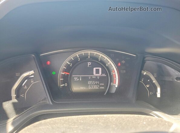 2HGFC2F53GH541874 2016 HONDA CIVIC Black Սարքավորումների վահանակի տեսք