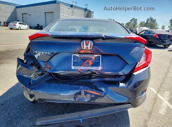 2HGFC2F53HH532626 2017 HONDA CIVIC Black Вид ззаду