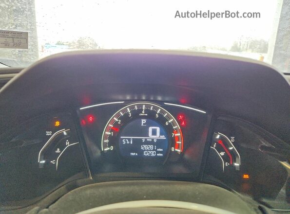 2HGFC2F53HH542508 2017 HONDA CIVIC Charcoal Instrument cluster view