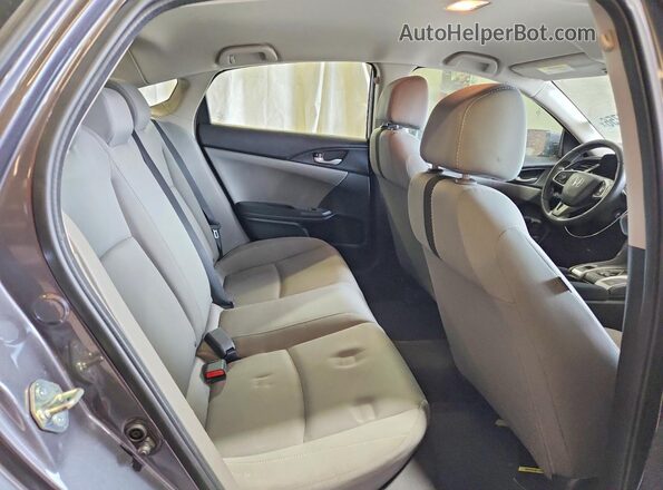 2HGFC2F53HH542508 2017 HONDA CIVIC Charcoal Rear seats view