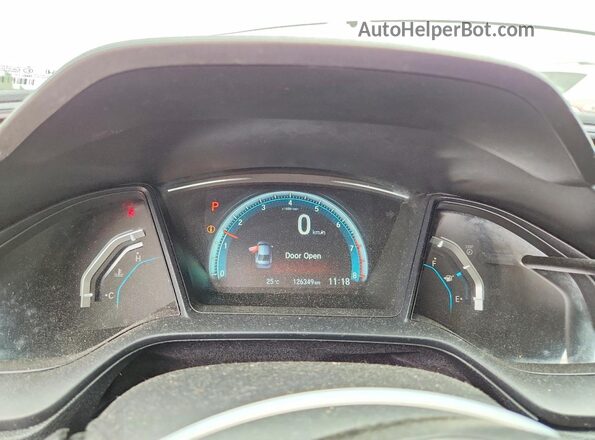 2HGFC2F53JH014795 2018 HONDA CIVIC Silver Widok zestawu wskaźników