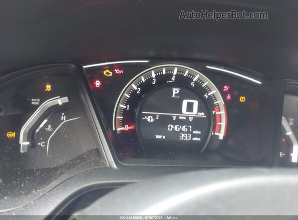 2HGFC2F53JH546581 2018 HONDA CIVIC Silver უკანა სავარძლების ხედი