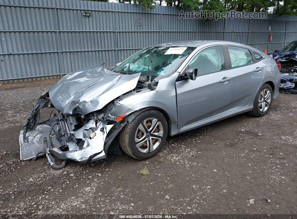2HGFC2F53JH546581 2018 HONDA CIVIC Silver წინა მარცხენა ხედი სამი მეოთხედიდან