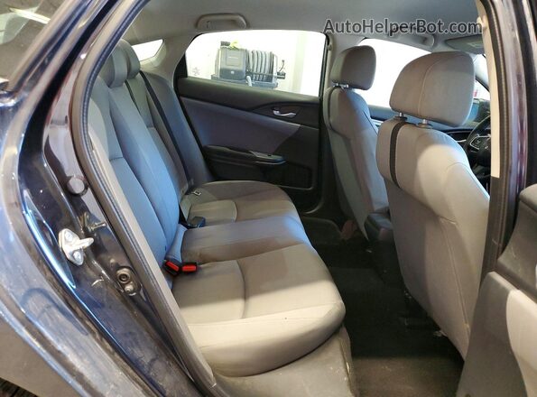 2HGFC2F53JH555359 2018 HONDA CIVIC Gray უკანა სავარძლების ხედი