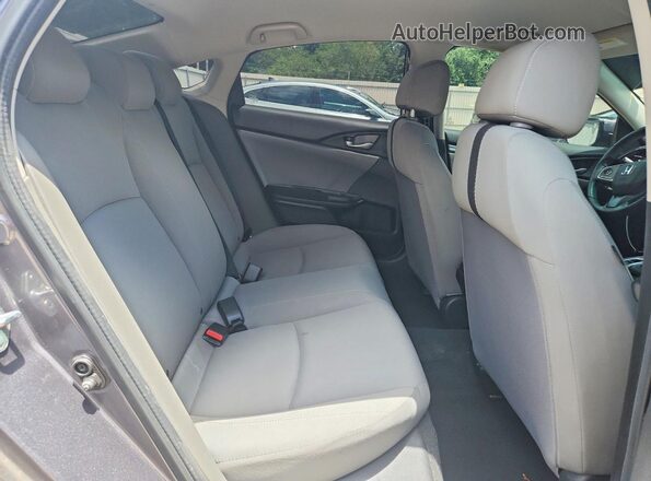 2HGFC2F53JH584893 2018 HONDA CIVIC Gray Rear seats view