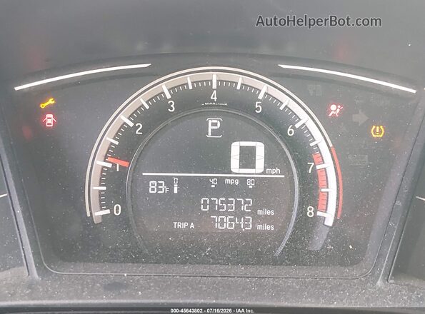 2HGFC2F53JH595781 2018 HONDA CIVIC Black Вид задніх сидінь