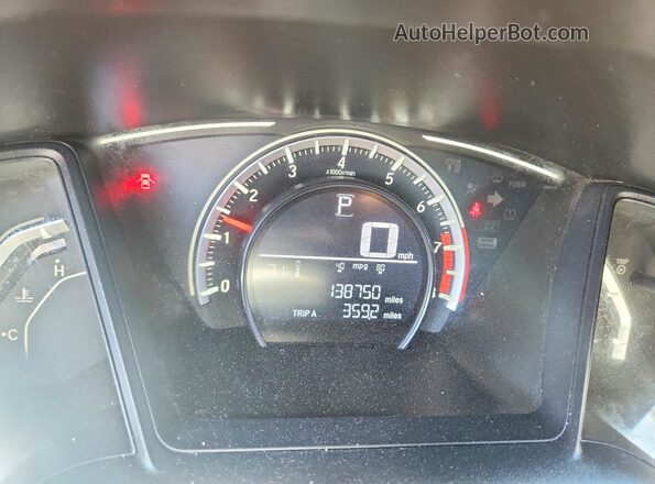 2HGFC2F53JH602101 2018 HONDA CIVIC Серебряный Вид щитка приборов