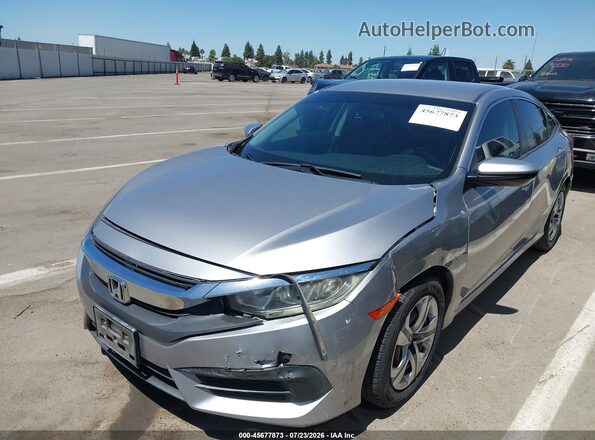 2HGFC2F54GH530365 2016 HONDA CIVIC Silver Առջևի ձախ երեք քառորդ տեսարան