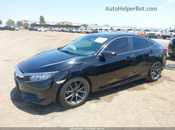 2HGFC2F54GH532651 2016 HONDA CIVIC Black Առջևի ձախ երեք քառորդ տեսարան