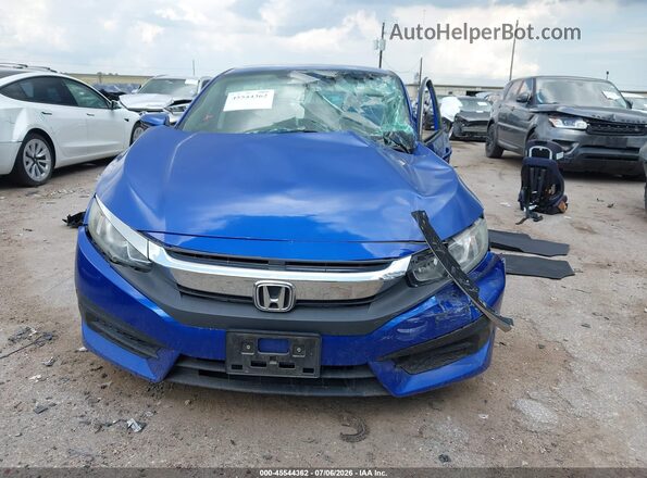 2HGFC2F54GH552124 2016 HONDA CIVIC Blue Вид щитка приладів