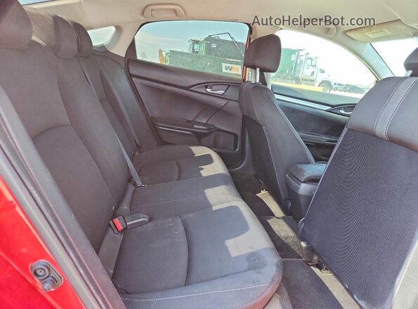 2HGFC2F54GH560269 2016 HONDA CIVIC Red Rear seats view