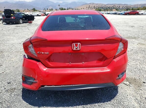 2HGFC2F54GH562829 2016 HONDA CIVIC Red უკანა ხედი