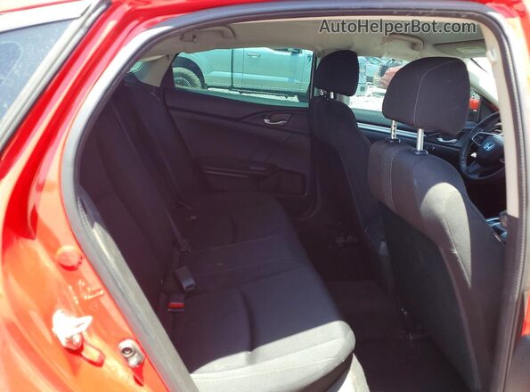 2HGFC2F54GH562829 2016 HONDA CIVIC Red უკანა სავარძლების ხედი