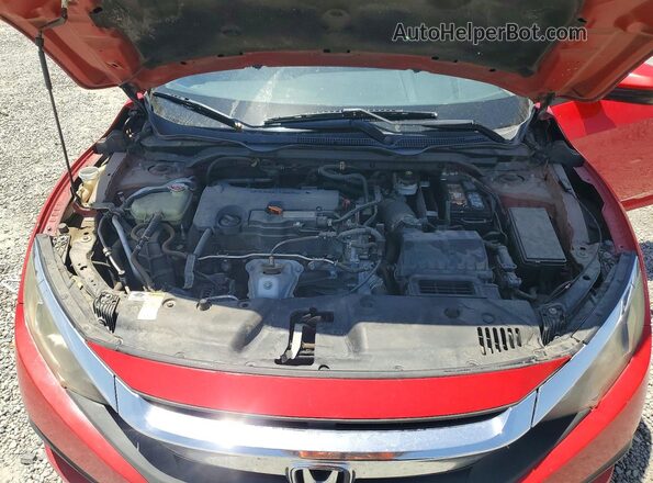 2HGFC2F54GH562829 2016 HONDA CIVIC Red უკანა სალონის ხედი