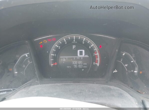 2HGFC2F54GH572549 2016 HONDA CIVIC Gray Вид задніх сидінь