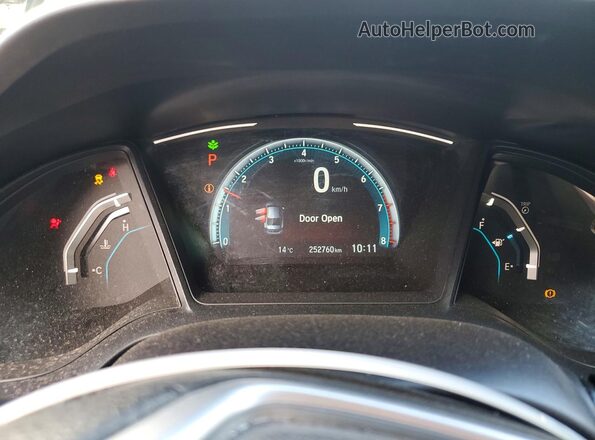2HGFC2F54HH024679 2017 HONDA CIVIC Black ხელსაწყოთა პანელის ხედი