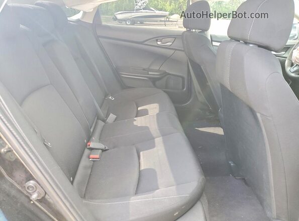 2HGFC2F54HH024679 2017 HONDA CIVIC Black უკანა სავარძლების ხედი