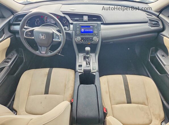 2HGFC2F54HH520078 2017 HONDA CIVIC White Вид панелі приладів