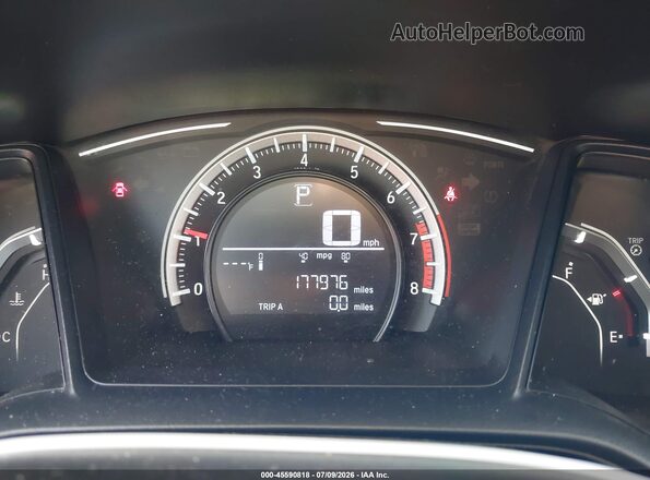 2HGFC2F54HH533106 2017 HONDA CIVIC Gray Вид задніх сидінь