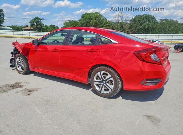 2HGFC2F54HH537852 2017 HONDA CIVIC Red Trasero izquierdo