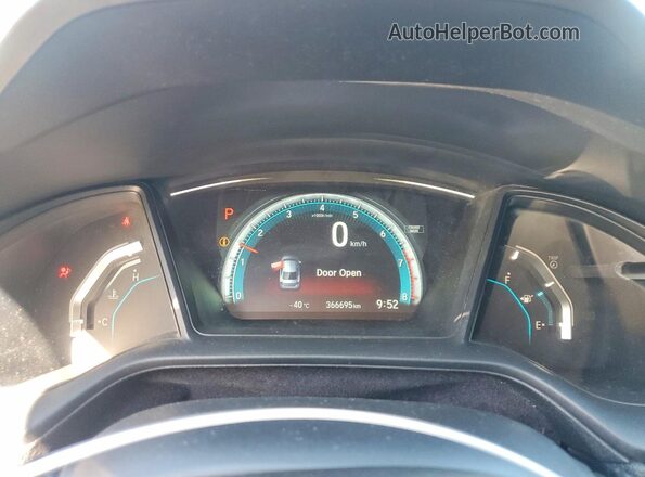 2HGFC2F54JH011291 2018 HONDA CIVIC Black Սարքավորումների վահանակի տեսք