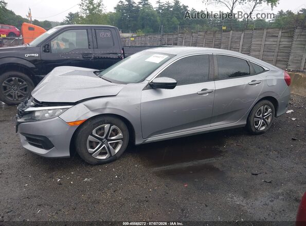 2HGFC2F54JH519602 2018 HONDA CIVIC Silver Vista interior de 360 grados