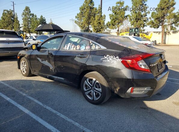 2HGFC2F54JH562725 2018 HONDA CIVIC Black Հետևի ձախ