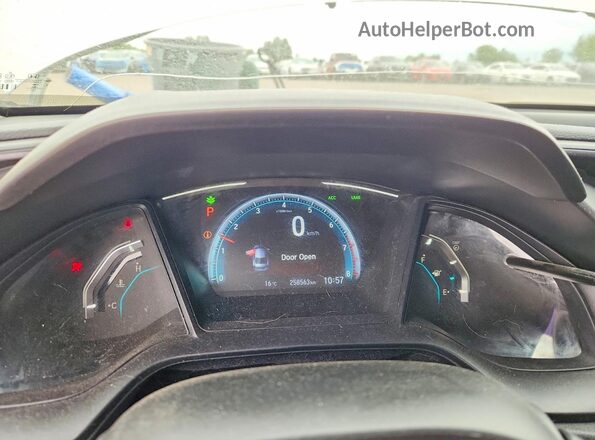 2HGFC2F54KH003502 2019 HONDA CIVIC Белый Вид щитка приборов
