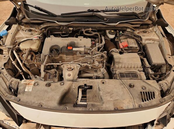 2HGFC2F54KH019859 2019 HONDA CIVIC Белый Вид задней части салона