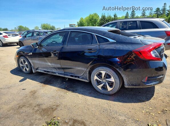 2HGFC2F54MH015961 2021 HONDA CIVIC Black Հետևի ձախ
