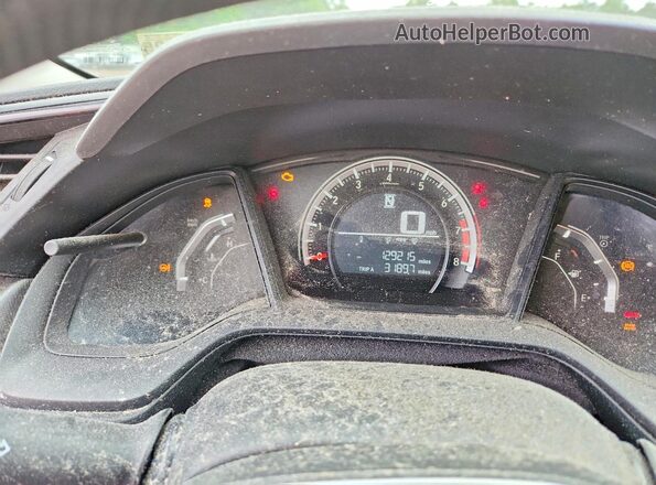 2HGFC2F55GH513297 2016 HONDA CIVIC Gray Вид щитка приладів