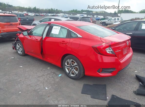 2HGFC2F55GH521447 2016 HONDA CIVIC Красный Задняя левая четверть