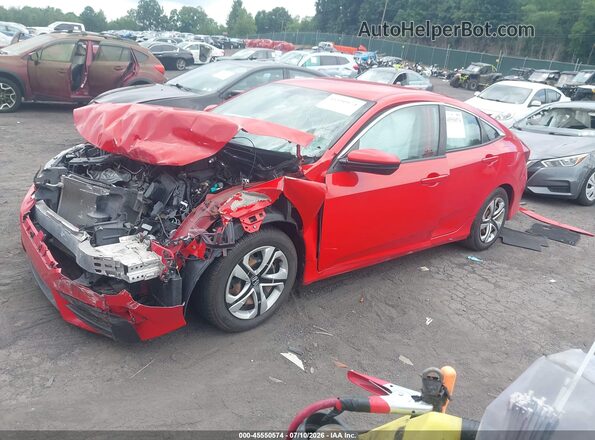 2HGFC2F55GH521447 2016 HONDA CIVIC Красный Передняя левая четверть