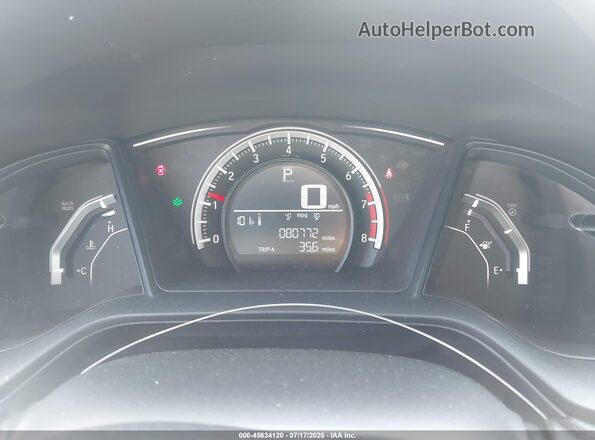 2HGFC2F55GH537079 2016 HONDA CIVIC Gray Widok tylnych siedzeń