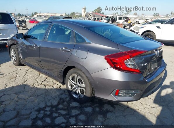 2HGFC2F55GH549913 2016 HONDA CIVIC Gray Trasero izquierdo