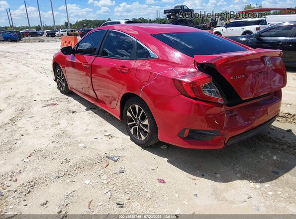 2HGFC2F55GH570535 2016 HONDA CIVIC Красный Задняя левая четверть