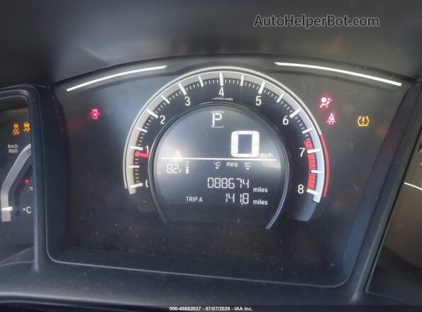 2HGFC2F55HH523779 2017 HONDA CIVIC Черный Вид задних сидений