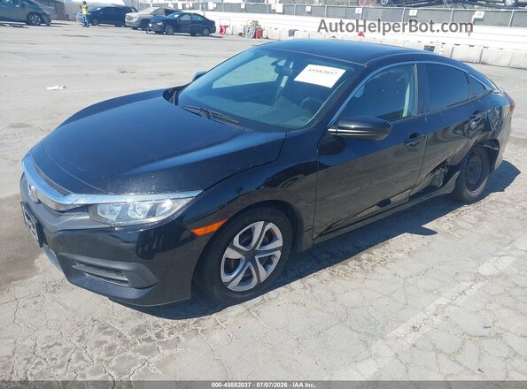 2HGFC2F55HH523779 2017 HONDA CIVIC Черный Передняя левая четверть