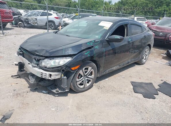 2HGFC2F55HH529582 2017 HONDA CIVIC Black Front left