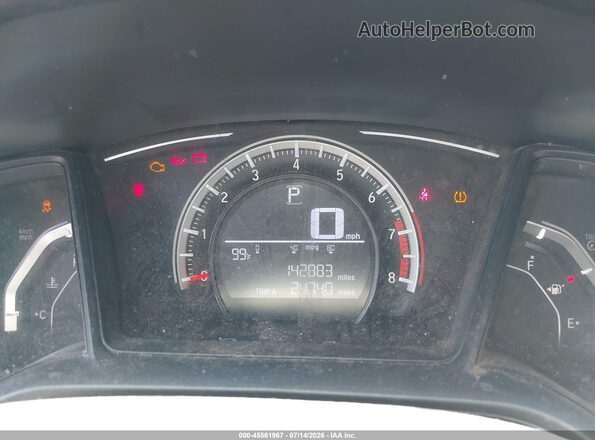 2HGFC2F55HH548973 2017 HONDA CIVIC Серебряный Вид задних сидений