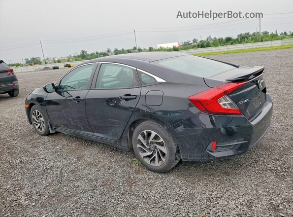 2HGFC2F55JH000669 2018 HONDA CIVIC Black Հետևի ձախ