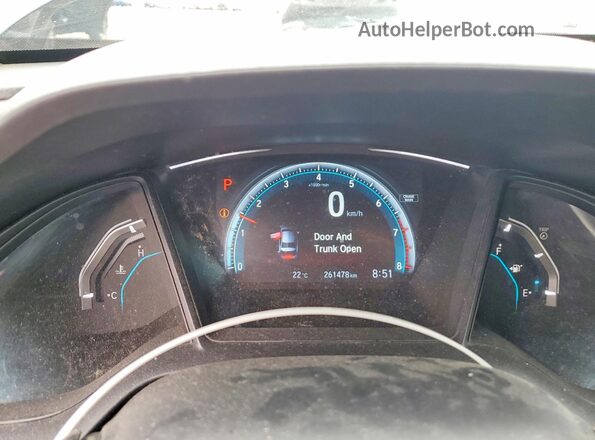 2HGFC2F55JH000669 2018 HONDA CIVIC Black Սարքավորումների վահանակի տեսք