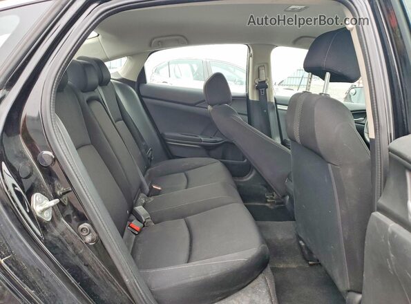2HGFC2F55JH000669 2018 HONDA CIVIC Black Հետևի նստատեղերի տեսք