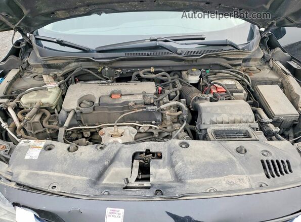 2HGFC2F55JH000669 2018 HONDA CIVIC Black Սալոնի հետևի տեսք
