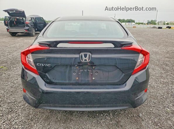 2HGFC2F55JH000669 2018 HONDA CIVIC Black Հետևի տեսք