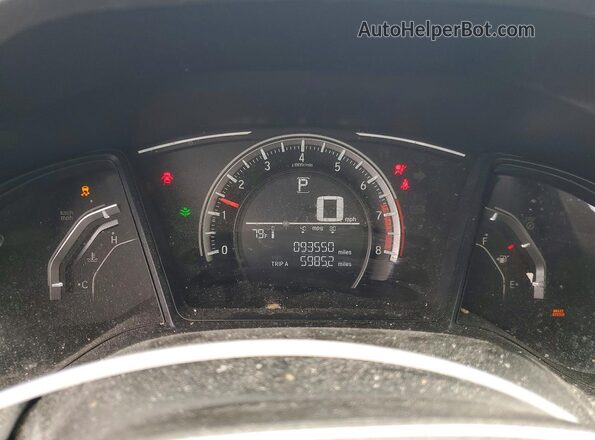 2HGFC2F55JH512545 2018 HONDA CIVIC Blue Սարքավորումների վահանակի տեսք