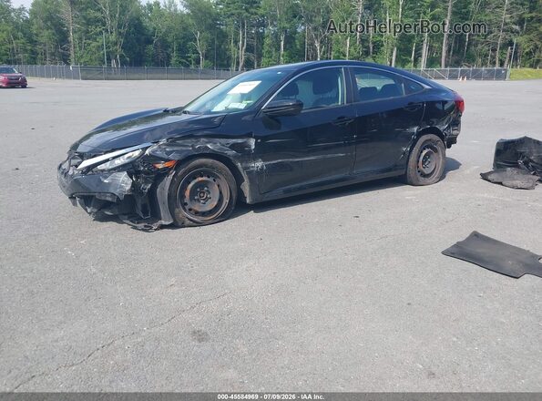 2HGFC2F55JH513954 2018 HONDA CIVIC Черный Передняя левая четверть