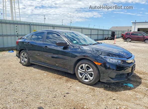 2HGFC2F55JH583616 2018 HONDA CIVIC Черный Передняя правая четверть